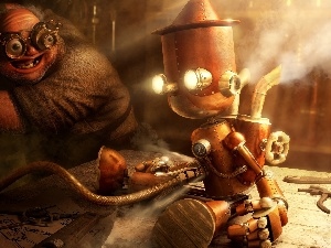 Pinocchio, inventor, Steampunk