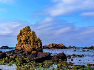 rocks, Ireland, sea