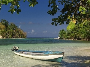 Island, bath-tub, sea