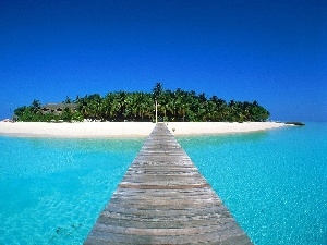 Green, Islet, pier