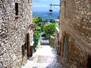 Assisi, Italy, alley