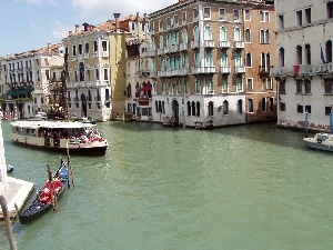 Italy, water, Houses, Venice, by
