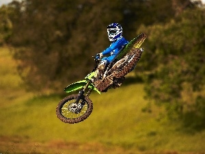 jump, tire, Kawasaki KX250F