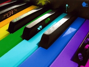 keyboard, Coloured
