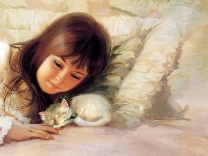 kitten, Donald Zolan, girl