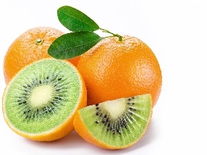 kiwi, orange