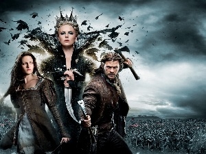 Chris Hemsworth, Kristen Stewart, Snow White and the Huntsman, Charlize Theron