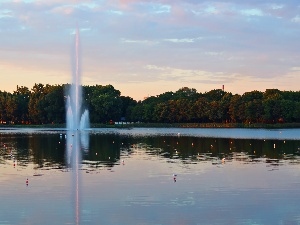 Lake Malta, Pozna?, fountain