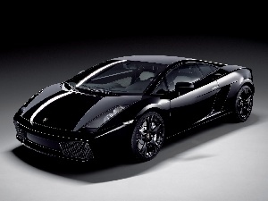 Lamborghini Gallardo, headlights, Black