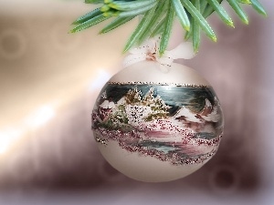 landscape, bauble