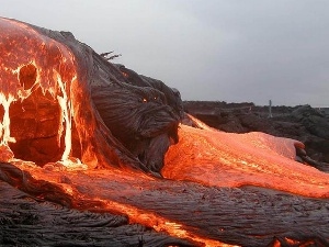 volcano, Lava, explosion