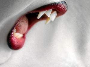 canines, lips, Vampire