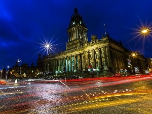 London, buildings, Town, England, Night