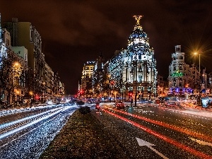 Madrid, Town, buildings, Spain, Street