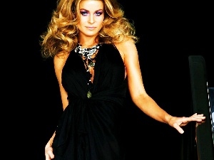 make-up, Blonde, Carmen Electra, lovely