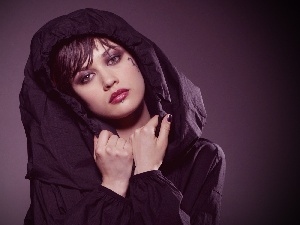 make-up, hood, Women