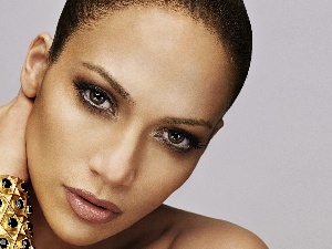 bracelet, make-up, face, actress, Attractive, Jennifer, Lopez