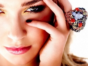 make-up, ring, face