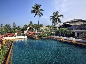 Maldives, tropic, Hotel hall, Pool