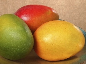 Fruits, Mango, Tricolour