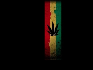 marijuana, colors, RASTA, REGGAE