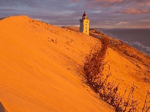 maritime, Lighthouse, Desert, Coast