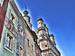 Old Market, apartment house, Pozna?, town hall