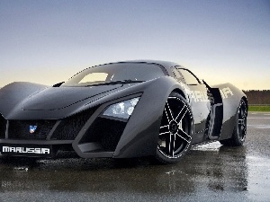 Marussia B2, headlights, black