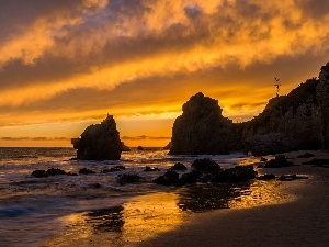 El Matador, Beaches, Great Sunsets, sea, California, rocks