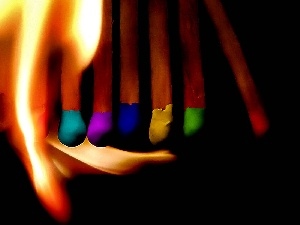 matches, Big Fire, color