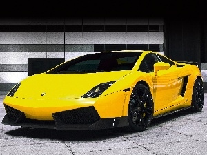 Metalic, Lamborghini Gallardo, Yellow