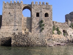 Methoni, castle, Greece, ruins