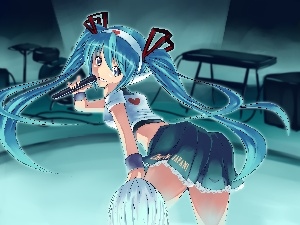 Mike, pompons, Hatsune Miku