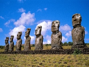 Moai, Easter Island, statues