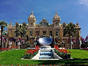 Monaco, Monte Carlo, palace, Garden