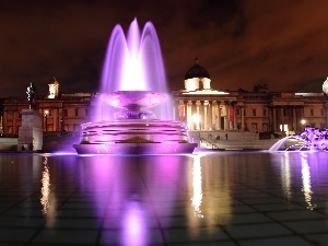 Monument, palace, Fountains, water