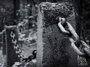 tomb, Monument, chain