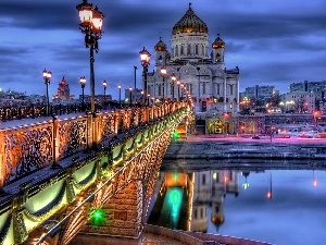 chair, Moscow, bridge