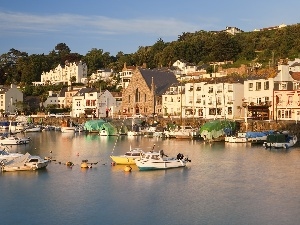 motorboat, boats, sea, Coast