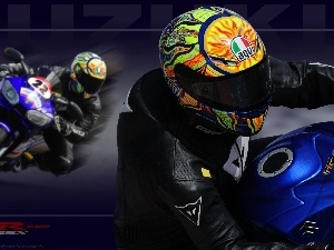 Motorcyclist, Motorbike, Suzuki GSX-R 600