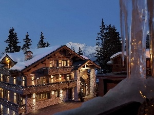 Mountains, France, Hotel hall