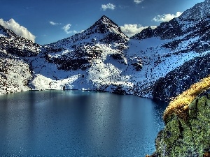 ?tztal, lake, Mountains, Alps
