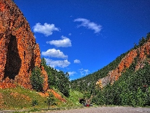 Mountains, British, Canada, Way, Colombia