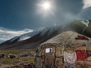 Yurt, Mountains, Afganistan
