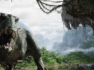 movie, King Kong, Tyranozaurus Rex