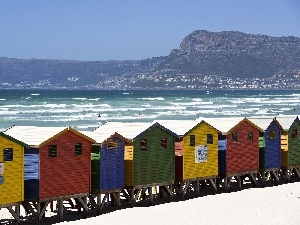 Muizenberg, Beaches, Houses, beach