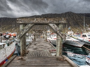 New Zeland, Isafjorder, Harbour, Boats