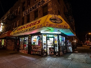 New York, Brooklyn, Street, Night