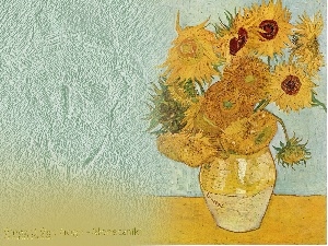 Nice sunflowers, Vincent Van Gogh