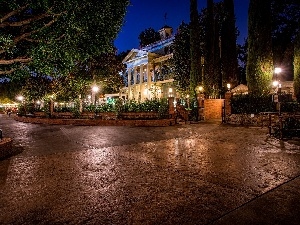 HDR, Night, Town, USA, California, Disneyland, Anaheim